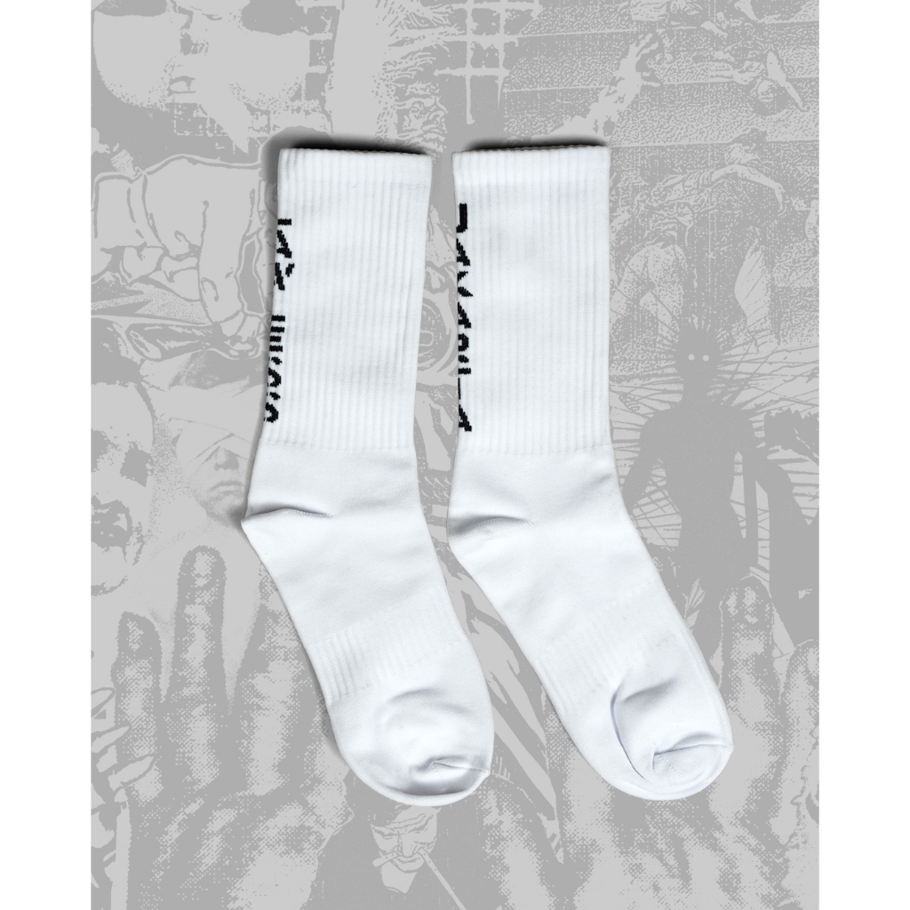 Lawless Jakarta Socks - Stencil Wordmark Kaos Kaki | Lawless Jakarta Official