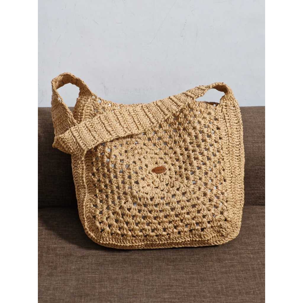 Raffia Paper Granny Big Bag