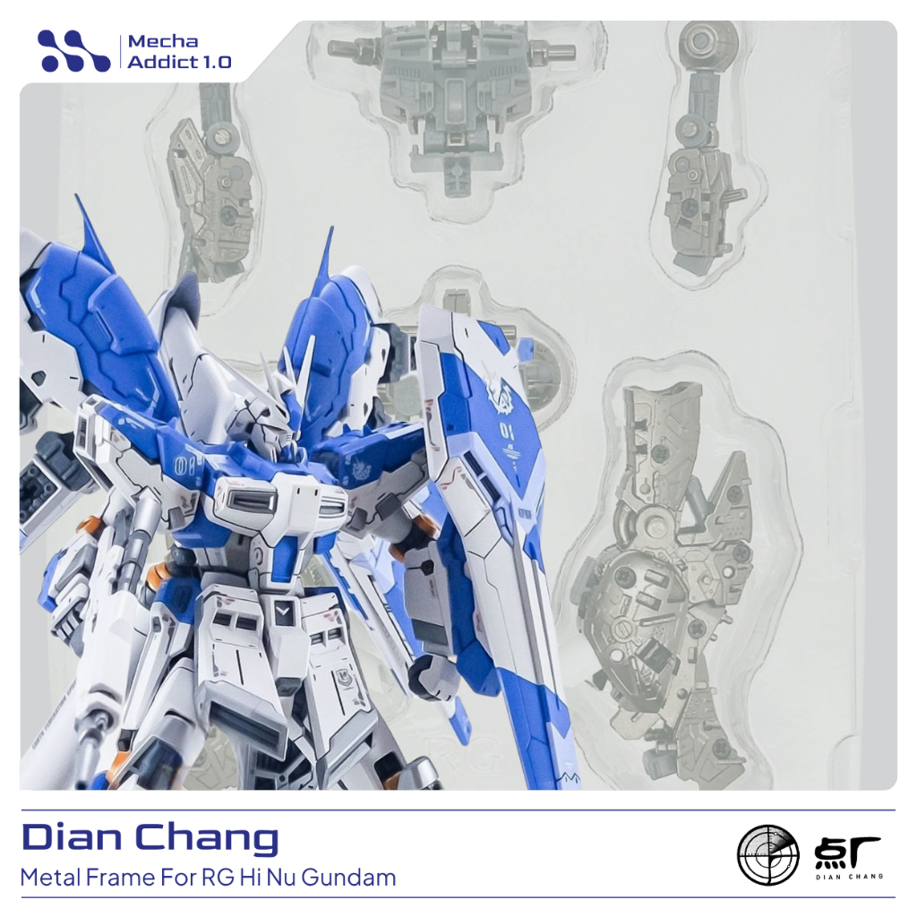 Metal Inner Frame for RG Hi Nu Gundam by Dian Chang