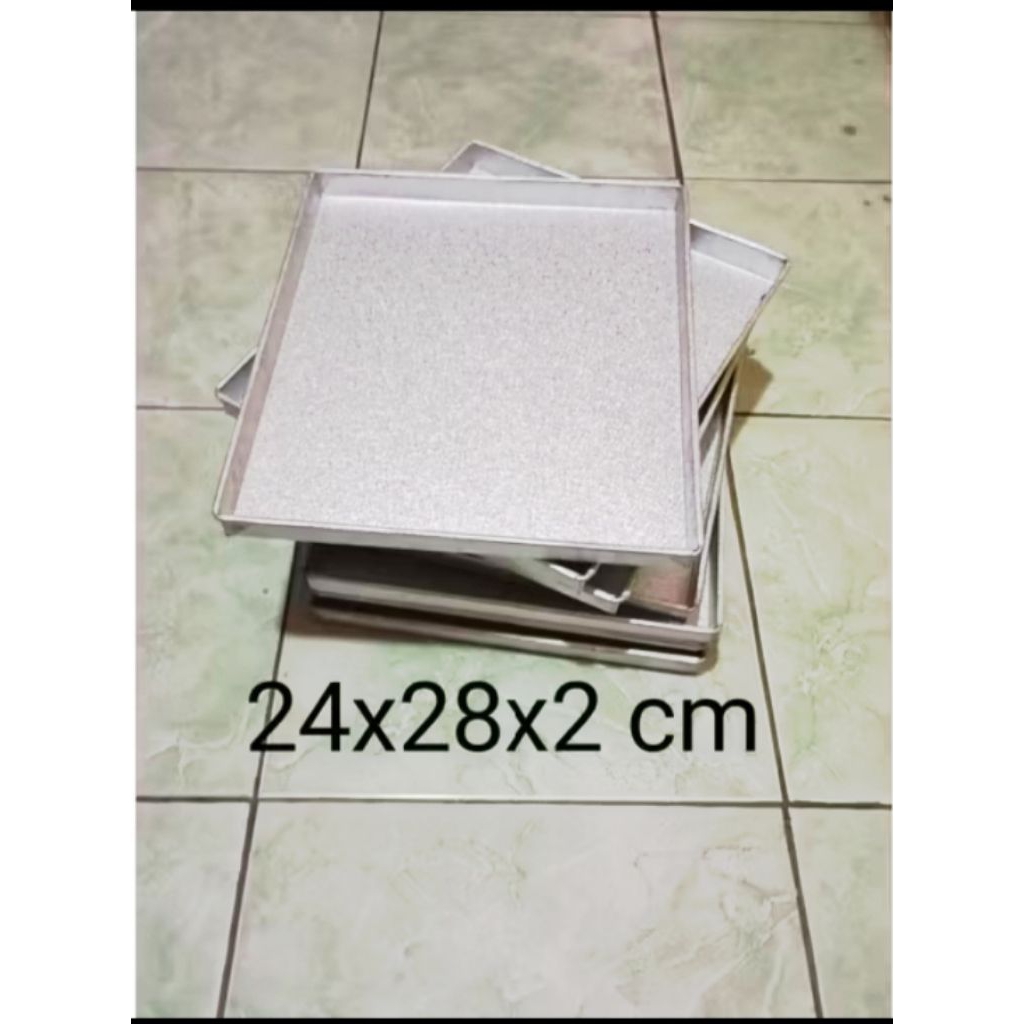 loyang open loyang kue kering uk 24x28x2 cm