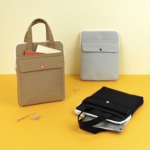 Tas Laptop 15-16 Inch Sleeve Case Kanvas Premium | Tas Jinjing Laptop Pria Wanita Minimalis