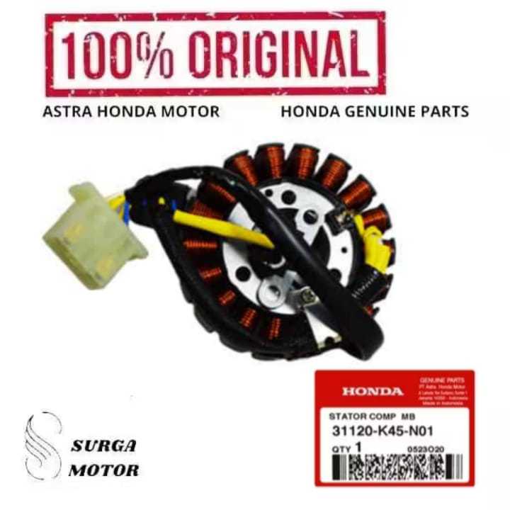 Spull Spool Spol Spul Stator Comp MB Motor Honda CBR150R CBR 150R 150 R K45A 2014 2015 2016 31120K45