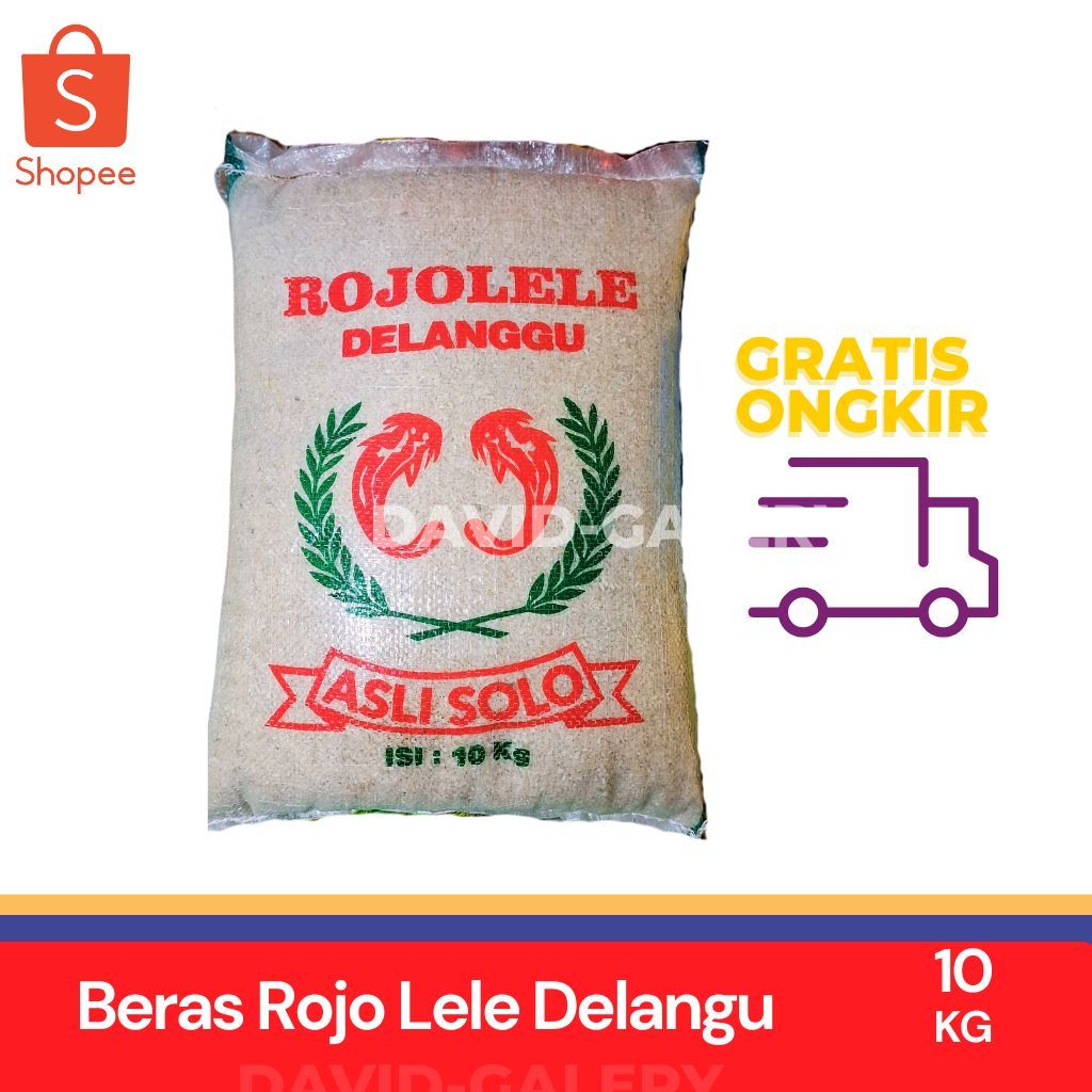 BERAS ROJO LELE 10KG [ASLI SOLO]