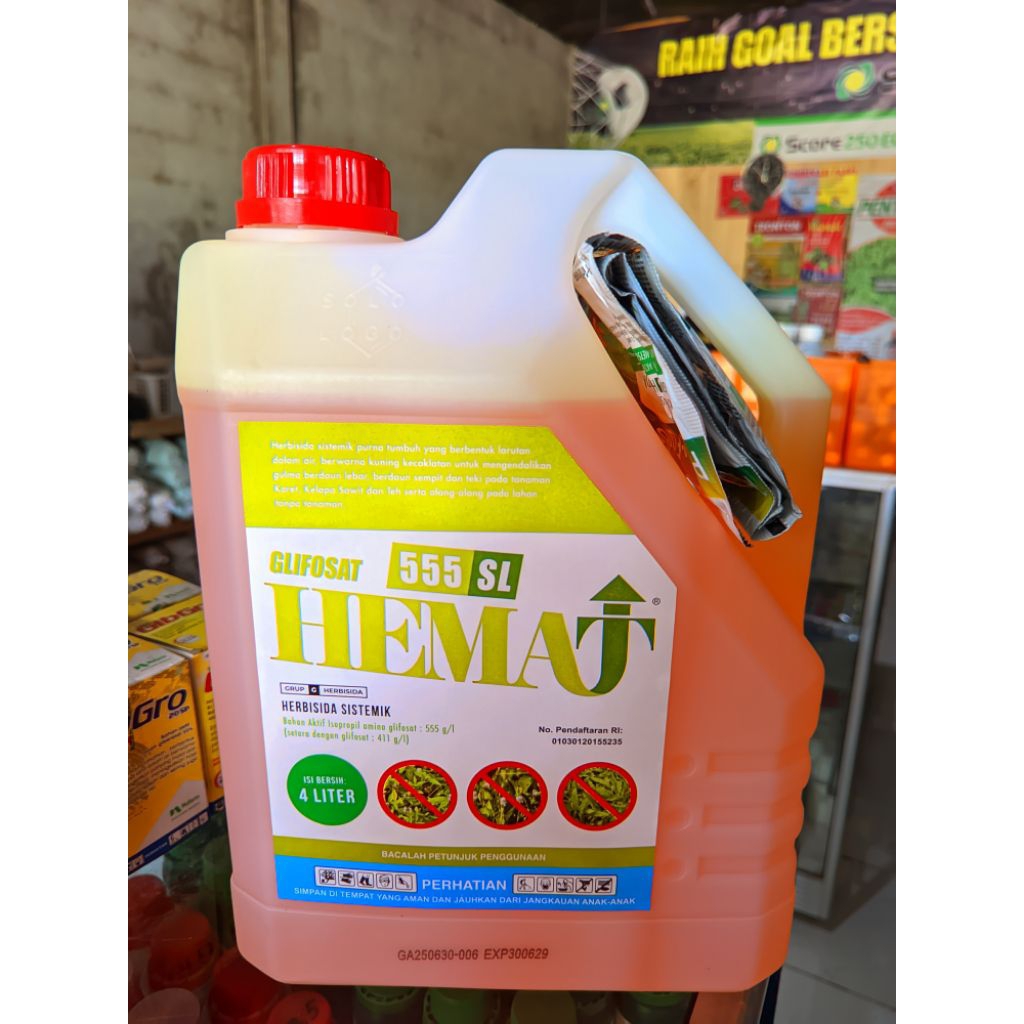Herbisida Hemat 555 SL (4 Liter) Racun Rumput Sistemik