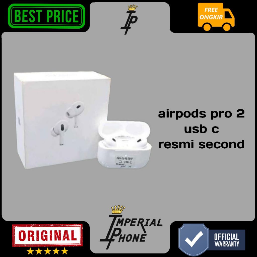 airpods pro gen 2 usb c resmi second