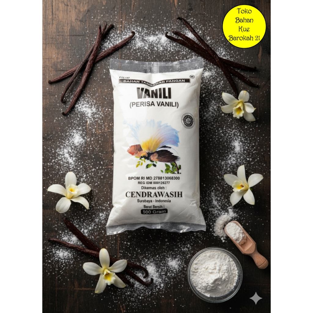 vanili bubuk cendrawasih 500 gram