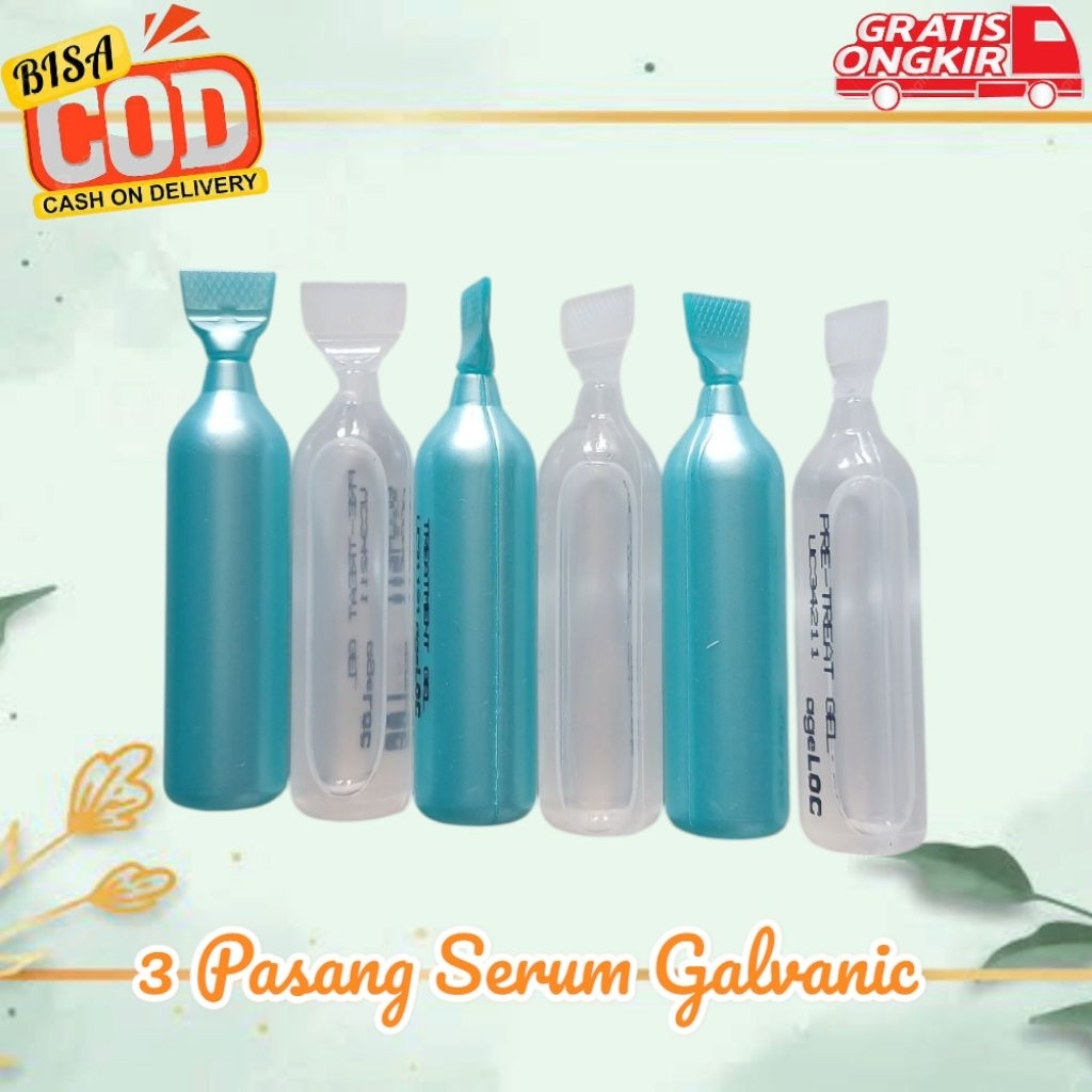 3 Pasang Serum Galva nic Biru Putih Ed Terbaru