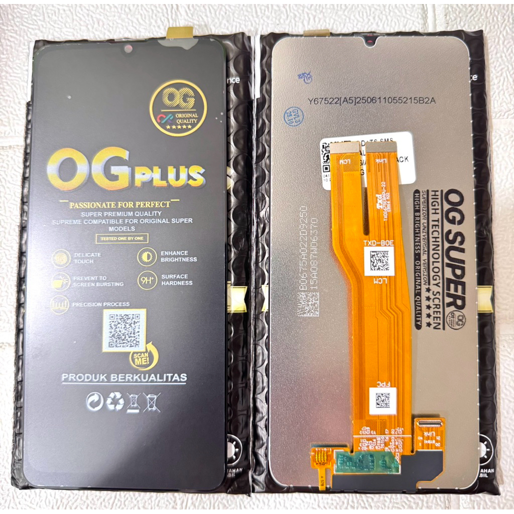 LCD OG SUPER SAMSUNG A07 4G A075F | LCD TOUCHSCREEN SAMSUNG GALAXY A07 4G BLACK OG SUPER