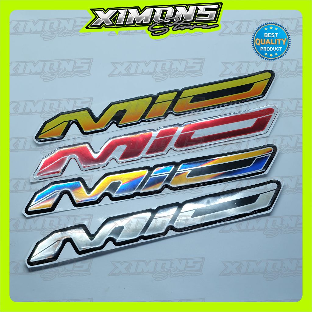 emblem timbul yamaha mio / stiker timbul mio / emblem yamaha mio smile / emblem timbul mio warna / e