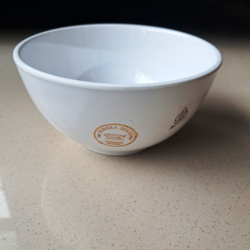 Mangkuk Sup 7" Putih Horeka Porcelain Melamine - Golden Dragon W5907
