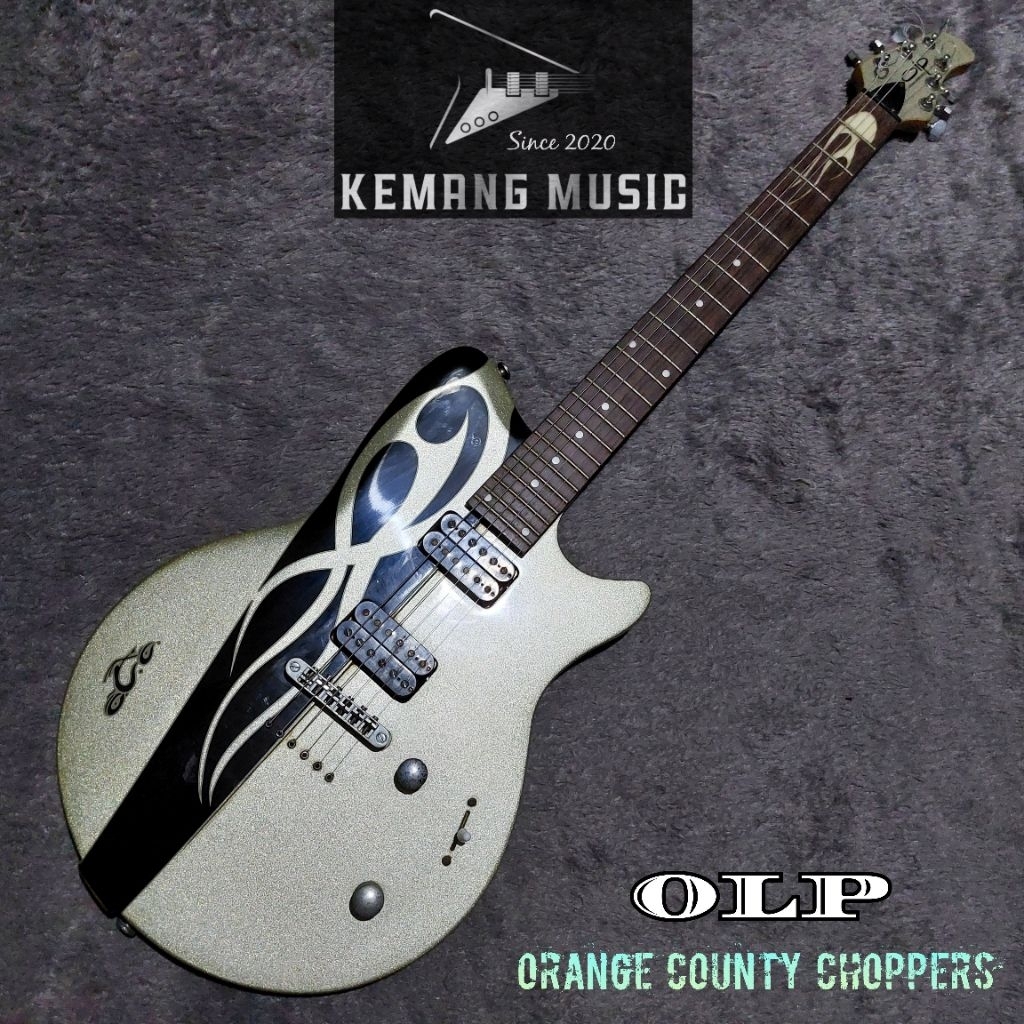 OLP orange county choppers gitar langka no les paul stratocaster hollow body