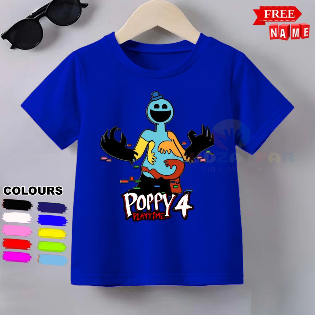 BAJU KAOS ANAK ANAK TERBARU POPPY PLAYTIME 4 KAOS ANAK ANAK POPPY PLAYTIME