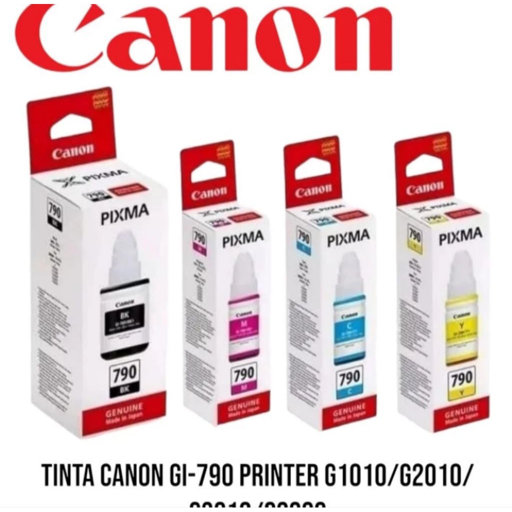 1paket 4pcs Tinta Canon Pixma 790 ( BK-C-Y-M)For Printer G1000 G2000 G3000 G4000 G1010 G2010