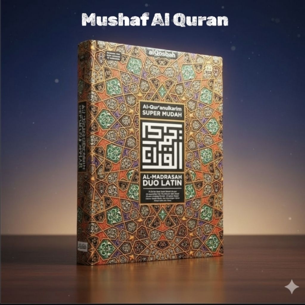 Al Quran Madrasah Duo Latin Tajwid Warna Ukuran Besar A4 Full Warna | Alqosbah