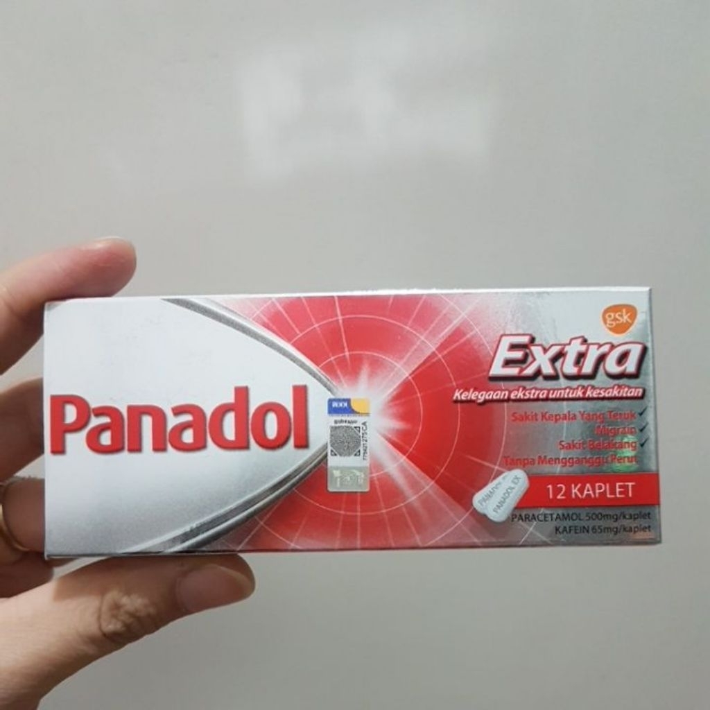 Panadol extra original malaysia isi 12tablet