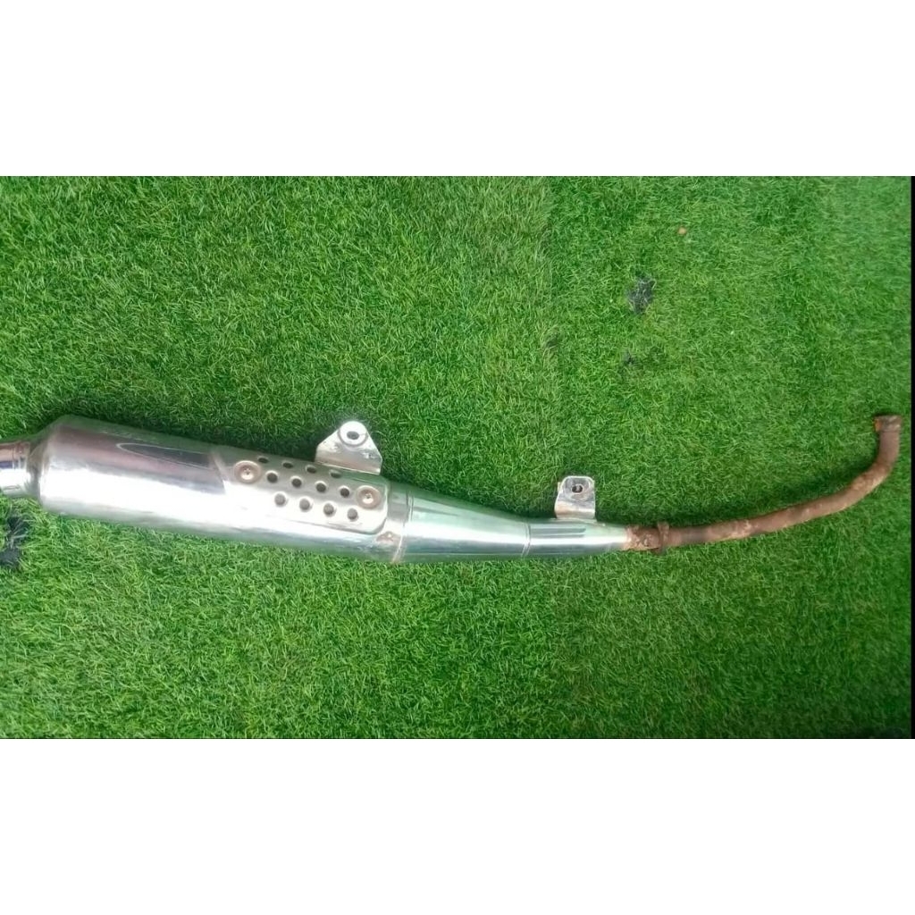 knalpot standar smash new 110 original copotan