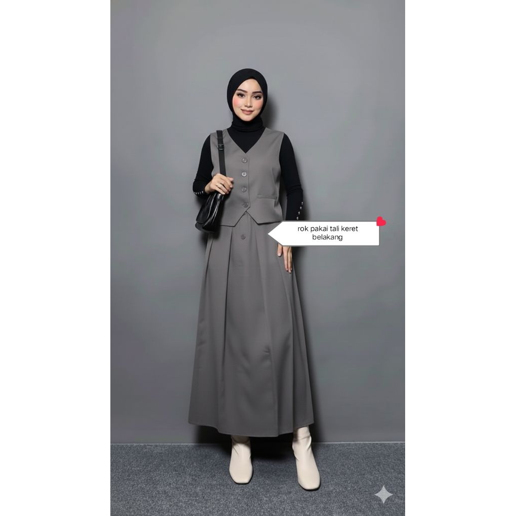 Vest Wanita Korean Style Hijab