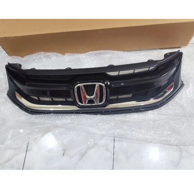 base grill grille komplit bumper atas honda brio 2016 2017 2018 ori