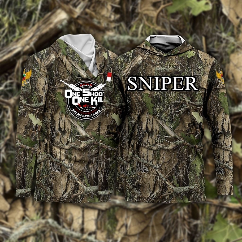 baju camo sniper/baju camuflase/costum berburu sniper/Jersey camo