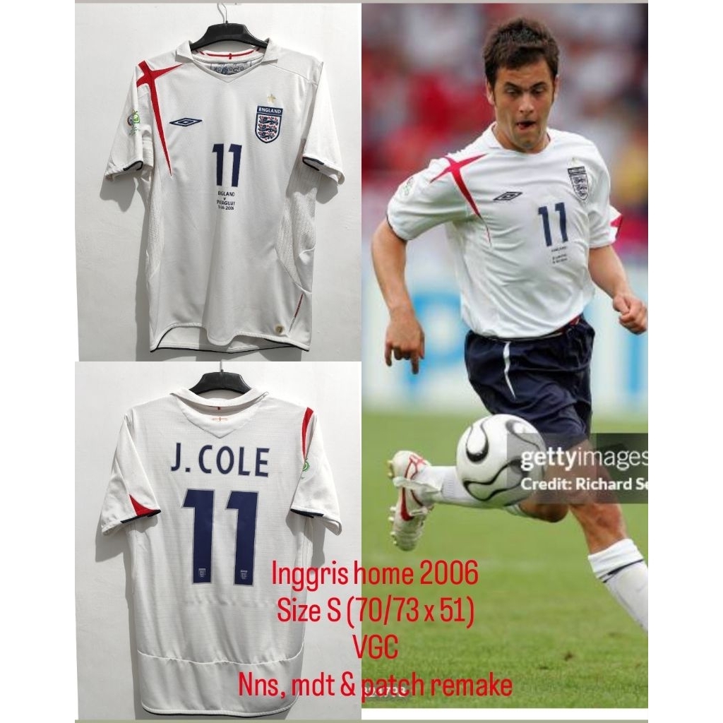 Jersey original Inggris home Piala Dunia 2016