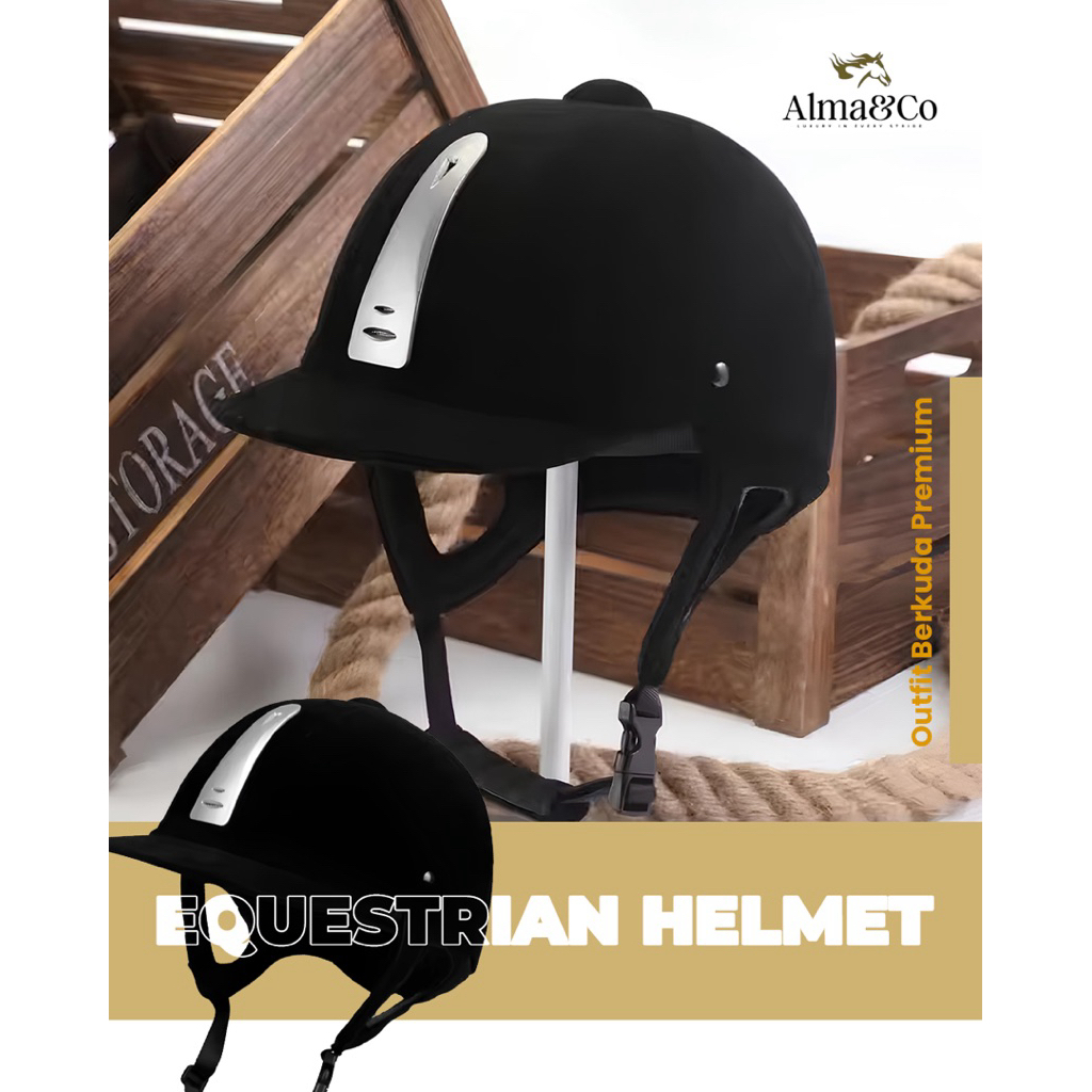 Helm Berkuda / Equestrian Helmet / Fashionabe Helmet for Riders