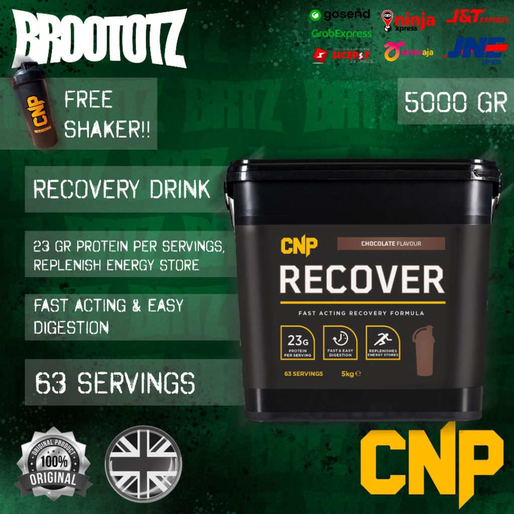 CNP Recover Post Workout Recovery Drink 63 Servings 5kg Recovery Drink Powder Susu Gym Susu Fitness 