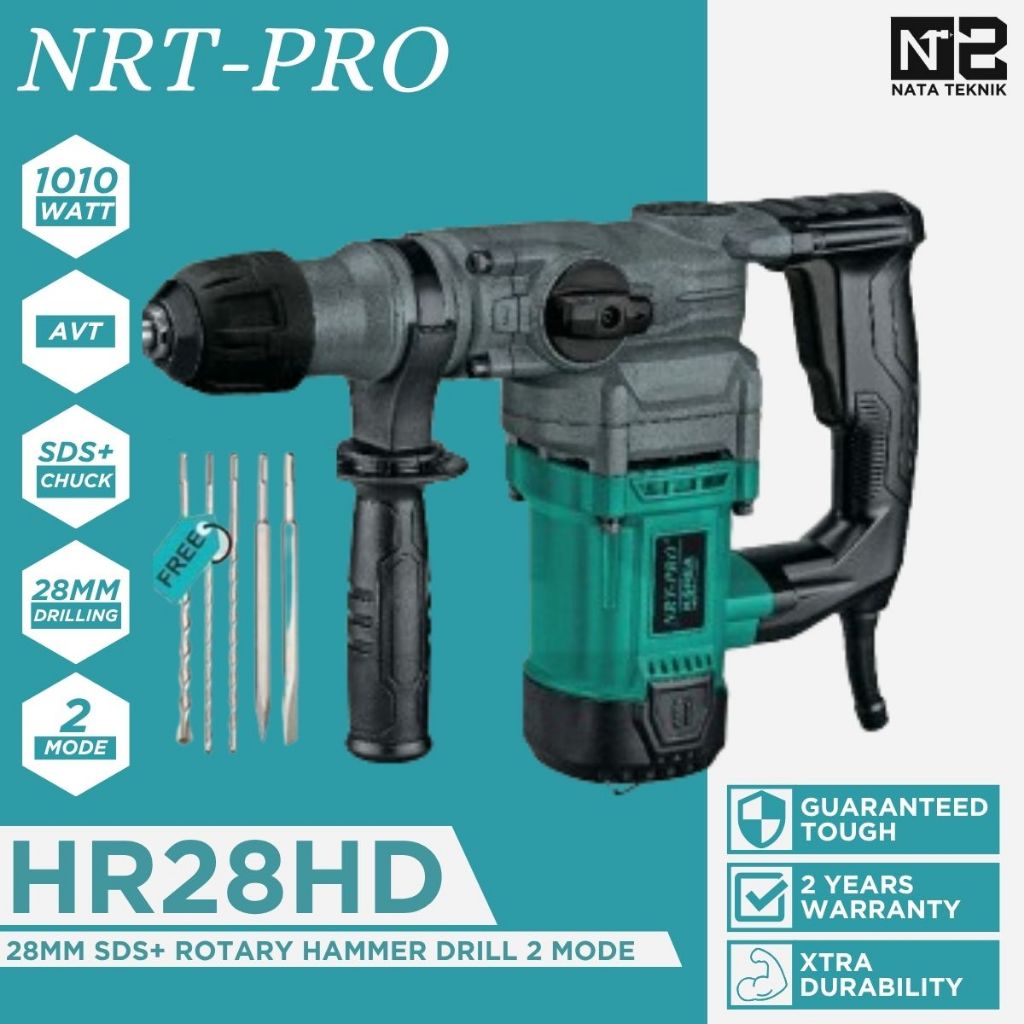 NRT-PRO HR28HD Mesin Bor Bobok Beton SDS+ 28mm HR 28 HD NRT-PRO