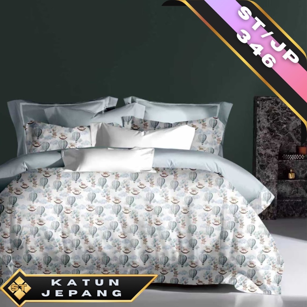 Kain sprei Katun Jepang " Bear series / Motif Anak "