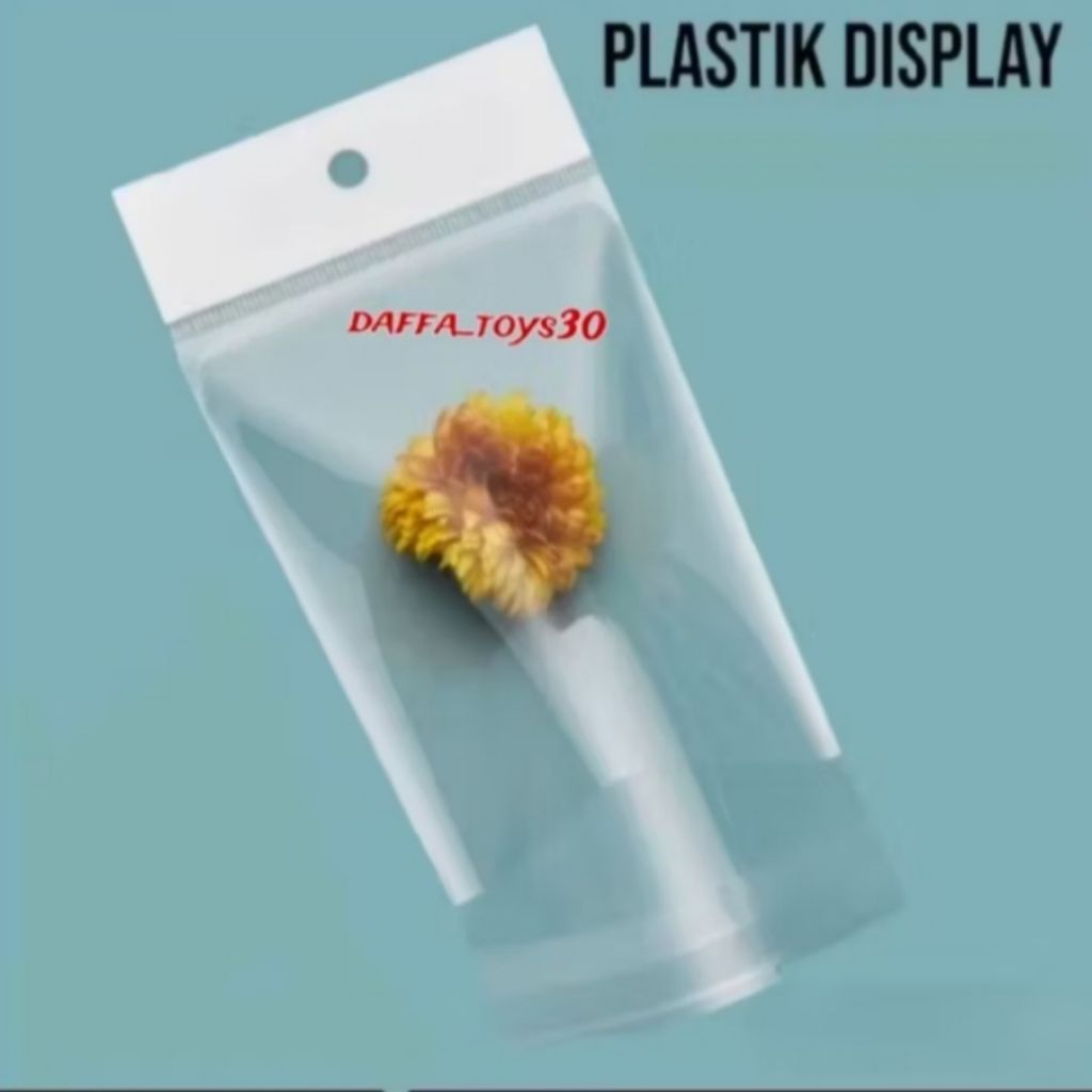 plastik opp lubang aneka ukuran 100pcs / plastik display aksesoris / plastik opp gantung