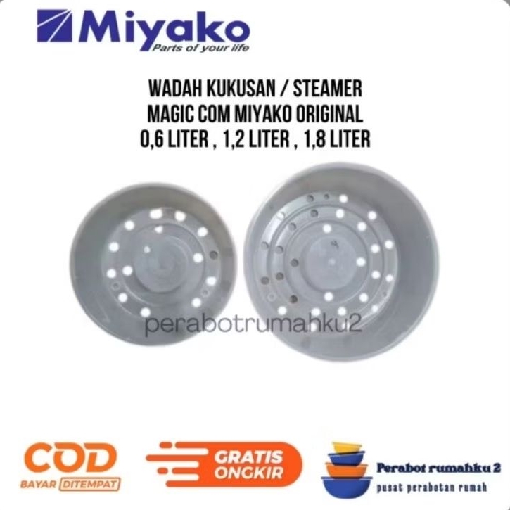 WADAH KUKUSAN / STEAMER MAGIC COM MIYAKO ORIGINAL | UK 0,6 LITER, 1,2 LITER, 1,8 LITER