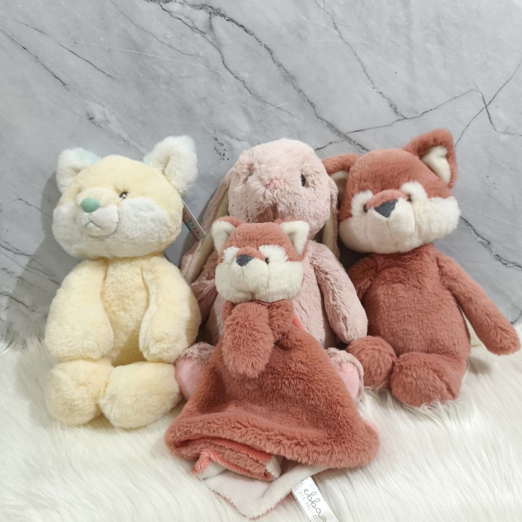 Boneka Rubah Fox & Kelinci Pink Bunny Original Ebba