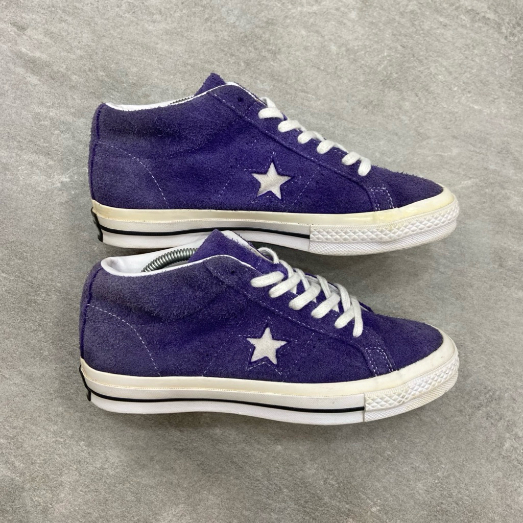 [Size 41] Converse One Star Suede Mid Purple Fuzz 2018 (162578C) Second Original Kondisi Mulus Nomin