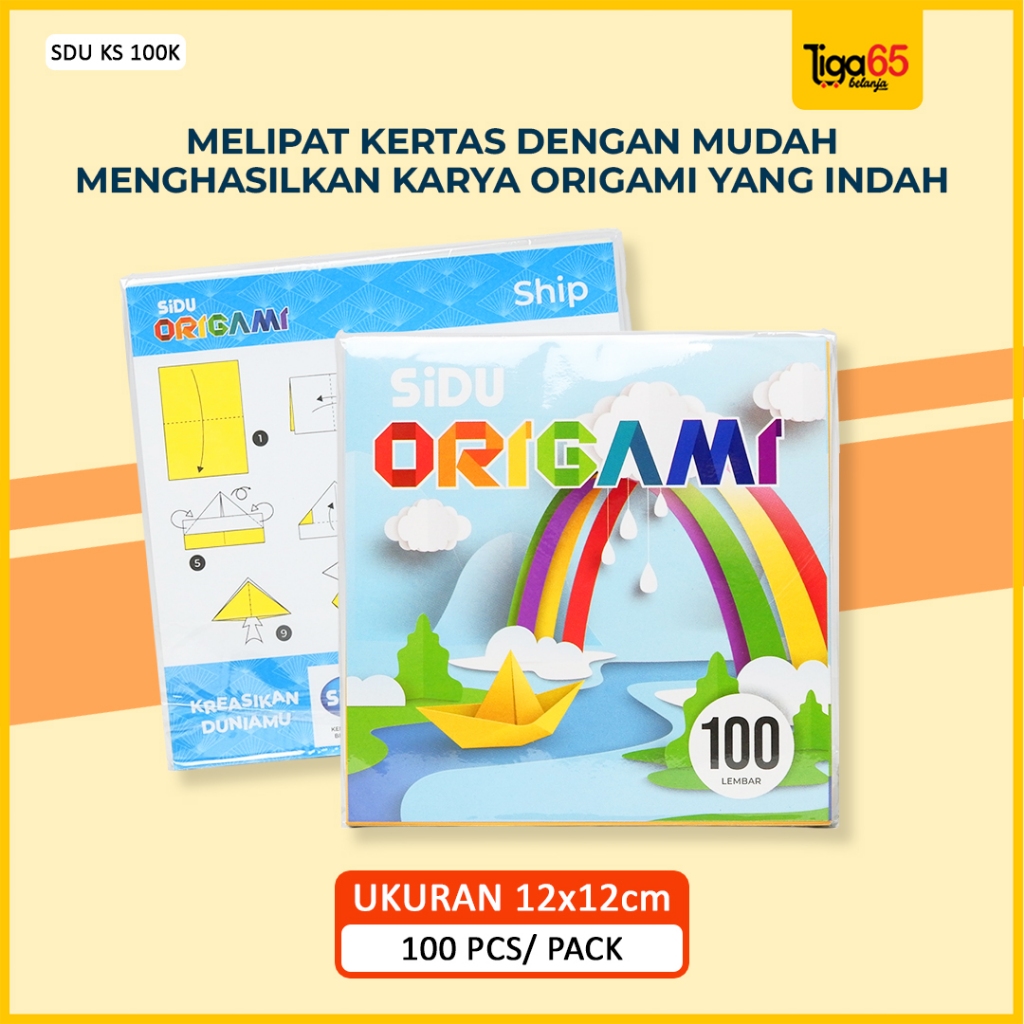 Kertas Origami Kertas Origami Lipat 1 Pack 100, 25 Lembar