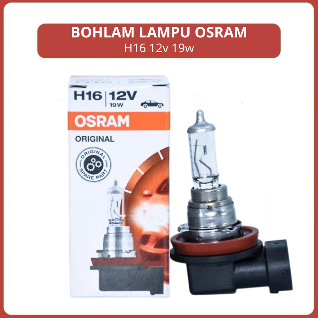 Osram H16 12v 19w Standard Foglamp Lampu Kabut Kuning  Avanza-Xenia-Rush-Terios-Sigra-Calya-Agya-Ayl