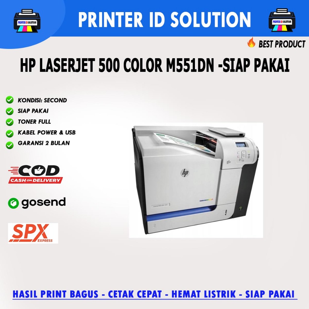 Printer HP color  LaserJet 500 M551dn
