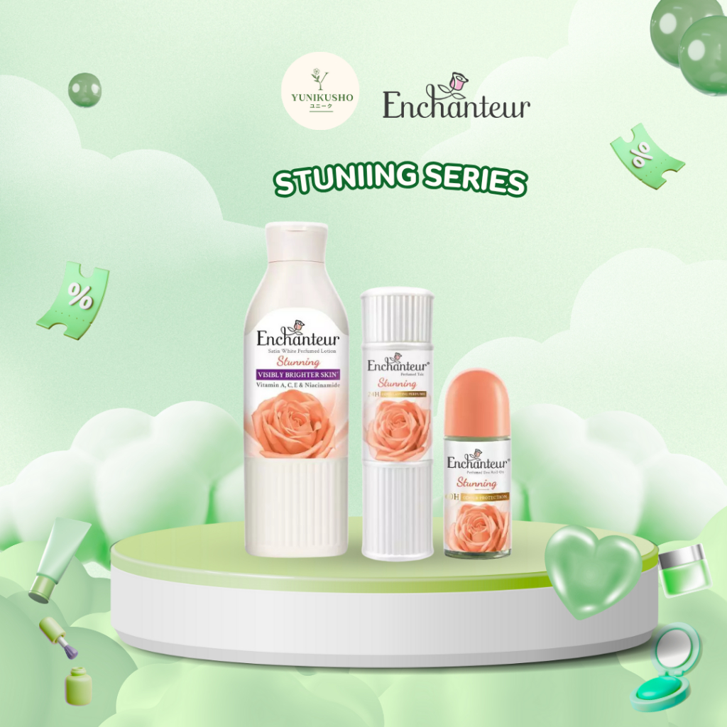ENCHANTEUR Stunning Series Body Lotion Perfumed Talc