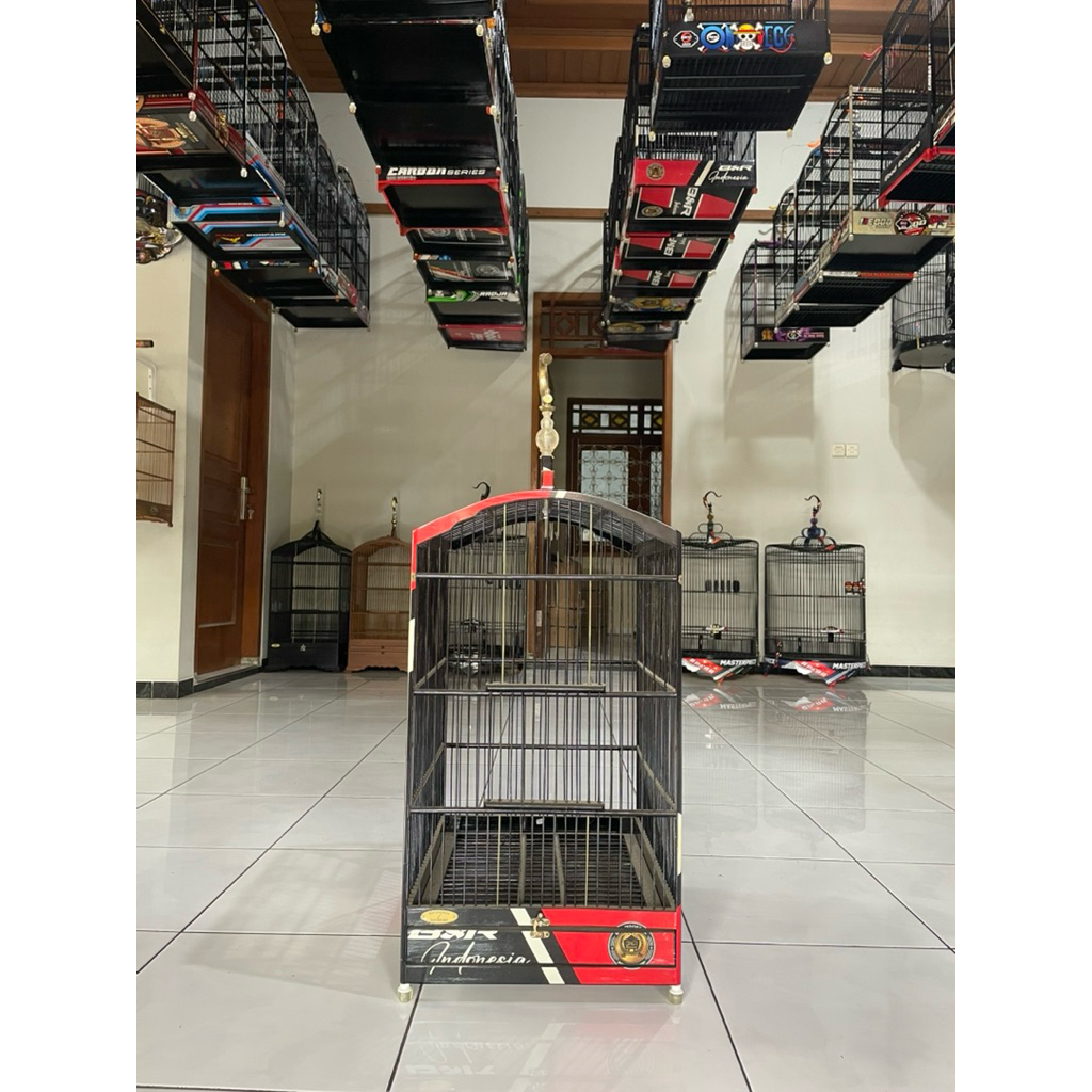 Sangkar Kandang Burung Kotak No 2 BNR Decal Baru Original Asli