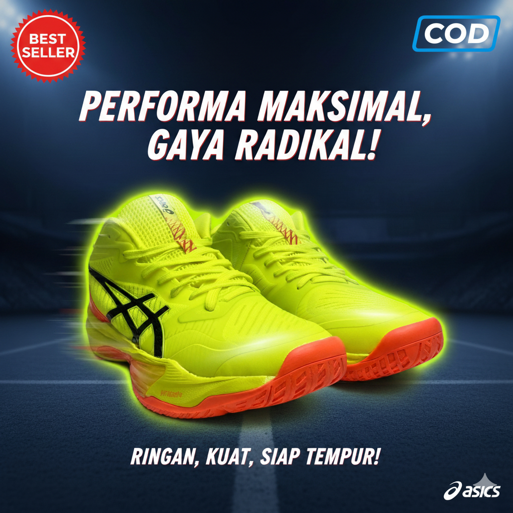 Sepatu Volly Asics Sky Elite ff 3 Grande Ori - Asics Sky Eite ff 3 Mid