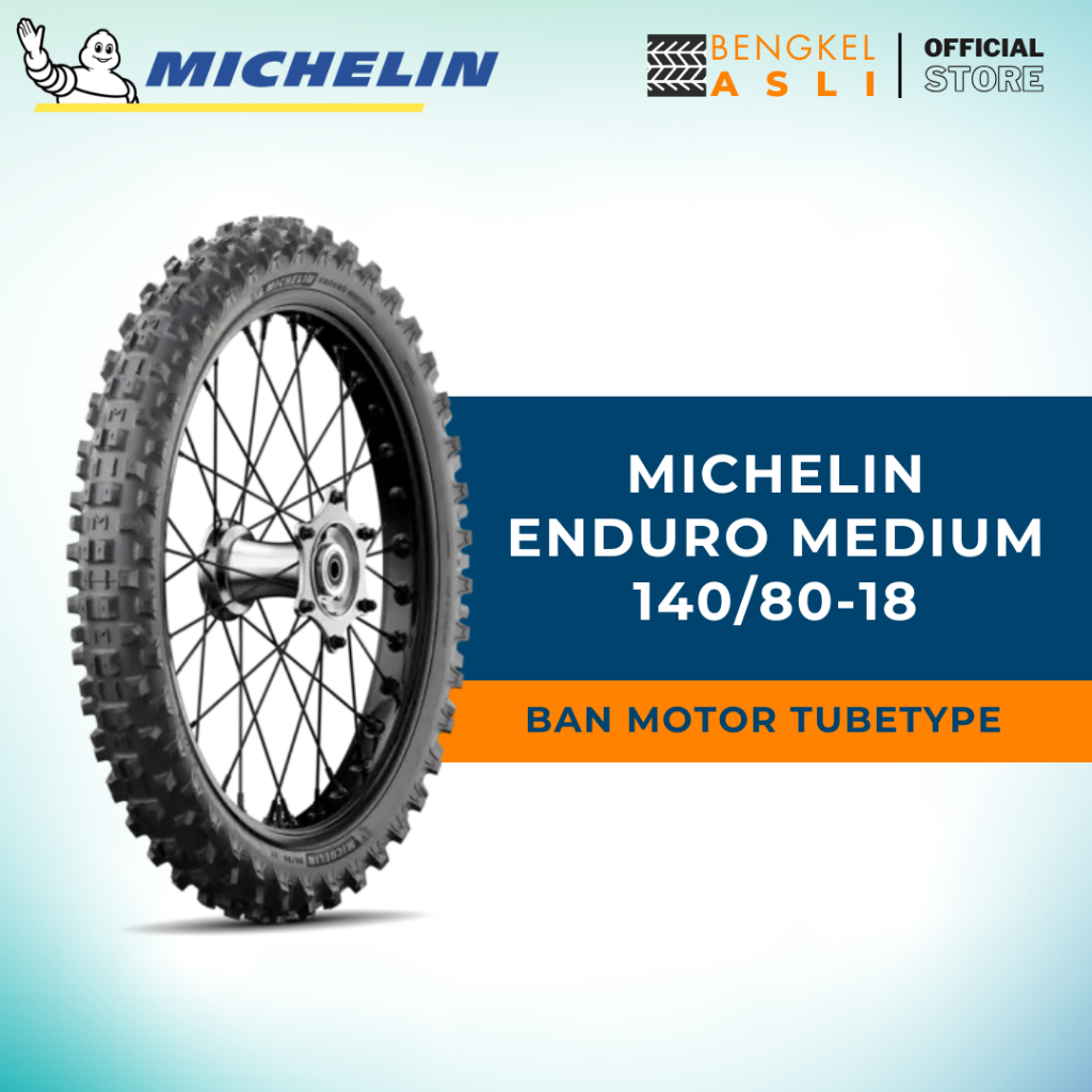 Ban Motor MICHELIN ENDURO MEDIUM Ring 18 140/80-18 Tubetype (TT)