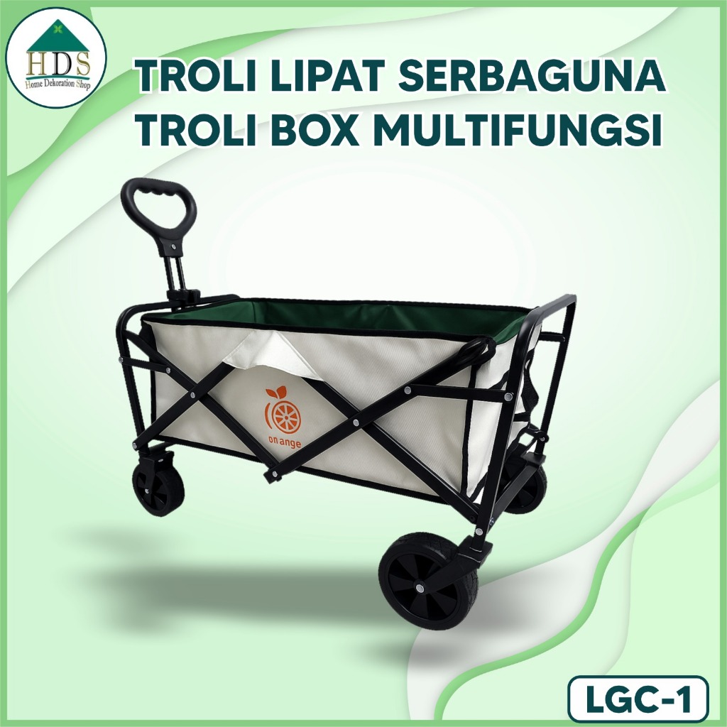 Keranjang Belanja Roda Besar Outdoor Trolley Camping