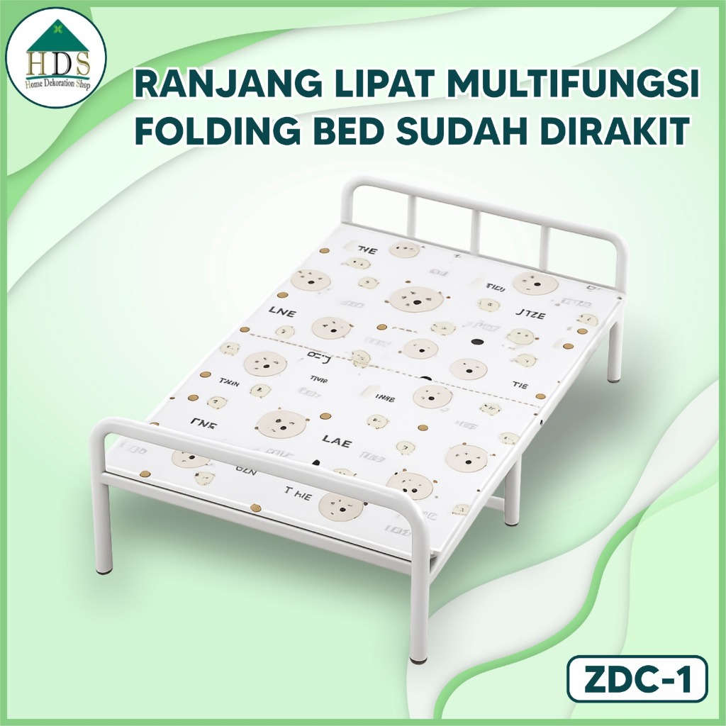 Ranjang Tempat Tidur Lipat Ranjang Besi Minimalis Hemat Tempat