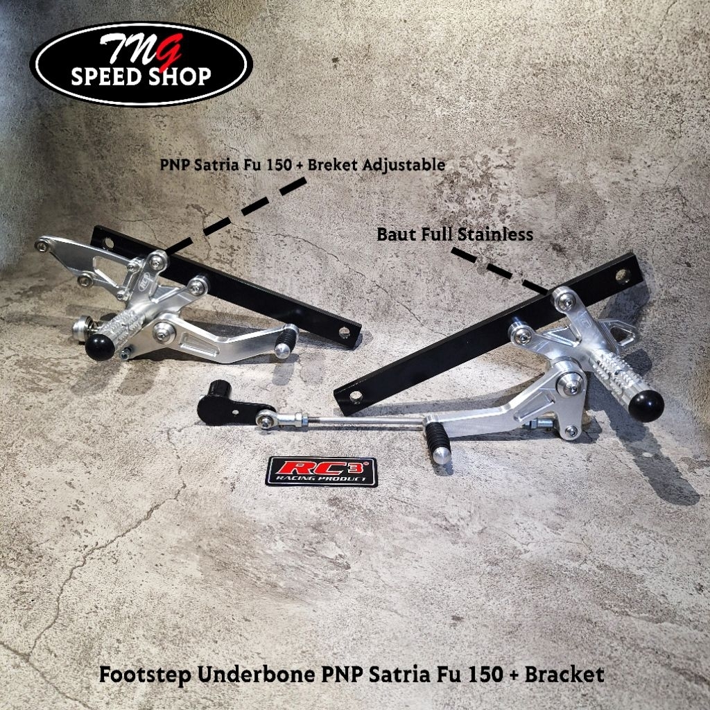 FOOTSTEP FOOT STEP UB UNDERBONE RC3 RACING SATRIA FU 150 KARBU FI TERMURAH TERBAGUS HIGH TOP QUALITY