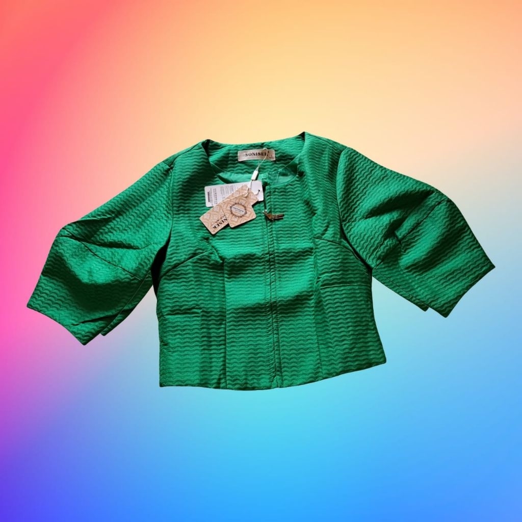 BLAZER CROP SUPER PREMI IMPORT / BLAZER CROP WANITA SIZE S P 46cm