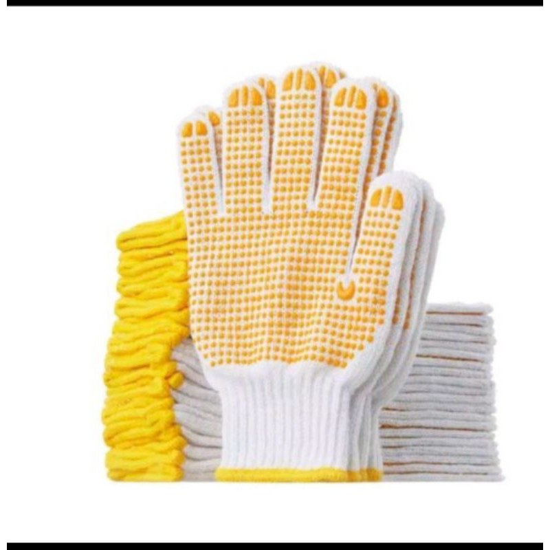 SARUNG TANGAN KAIN BINTIK ANTI SLIP MATAHARI
