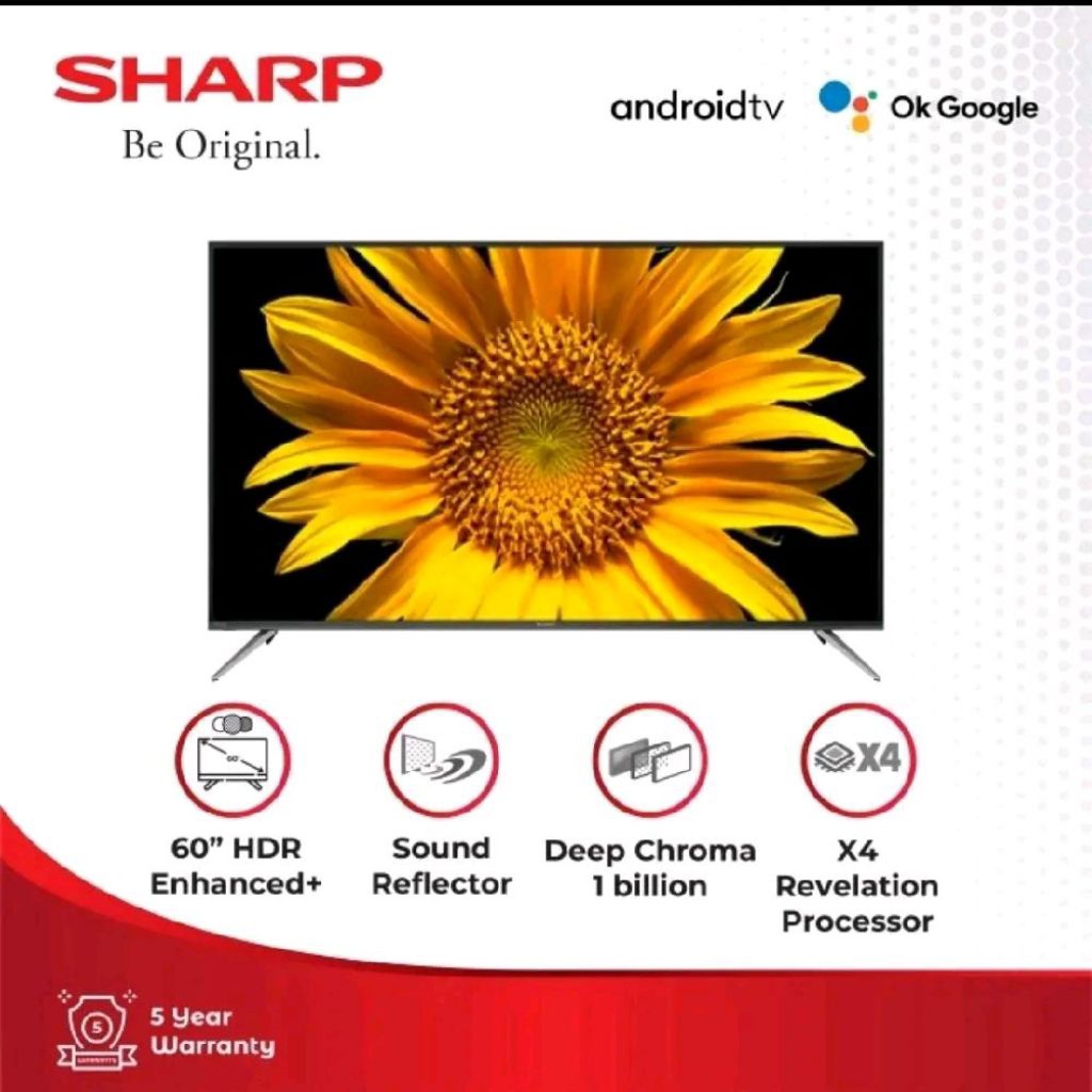 LED Smart Android 4K TV 60" Sharp 4T-C60DL1X | 60 inch 60DL1X digital google