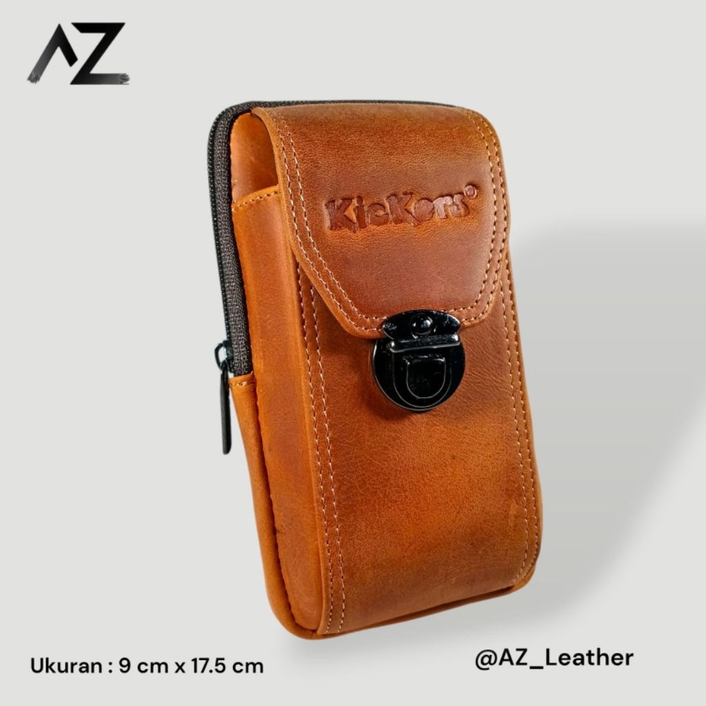 Dompet HP 2 Slot Kulit Sapi Asli Crazy Horse