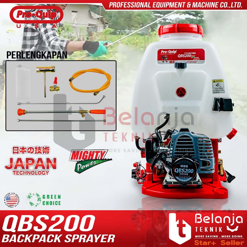 Proquip Mesin Semprot Hama Bensin QBS200 Backpack Sprayer 2 Tak QBS 200