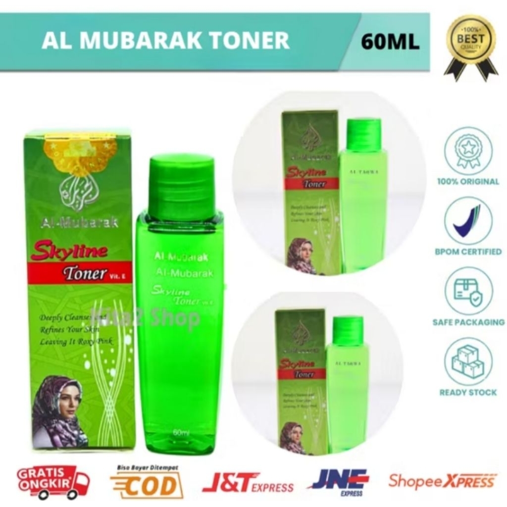 Toner AL-MUBARAK original 100%asli 60ml