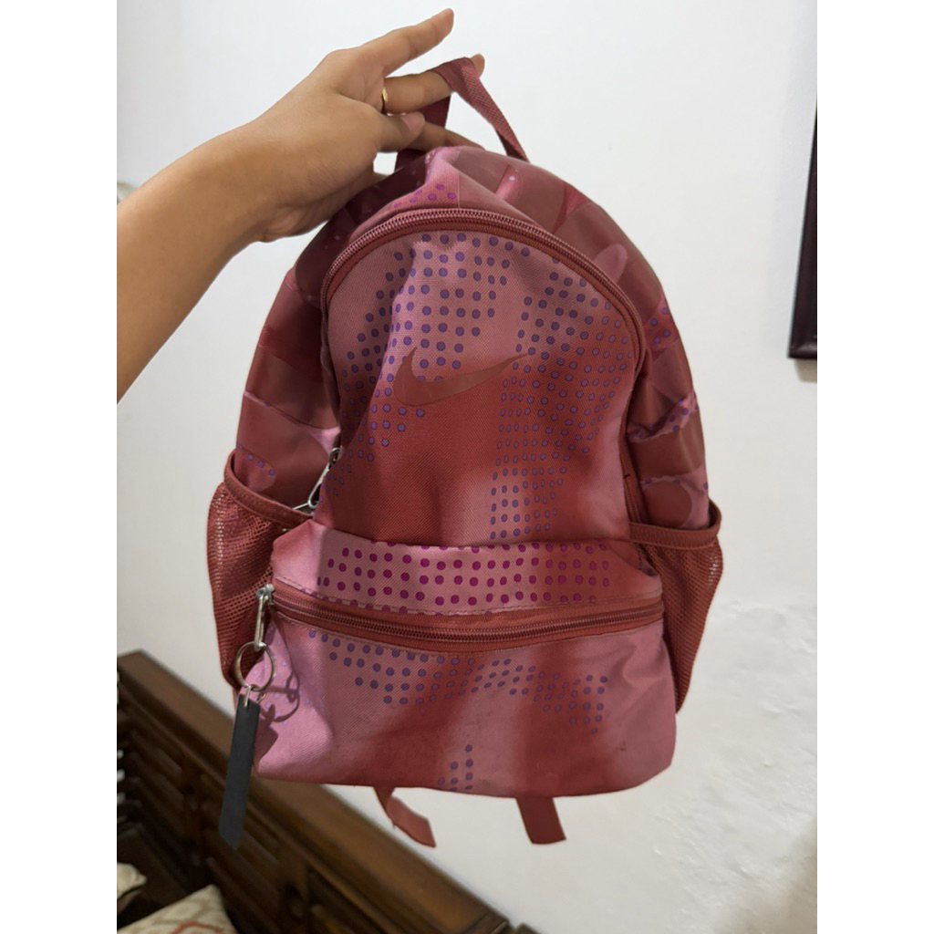 PRELOVED Nike Brasilia Backpack Red Blash ORIGINAL 100%