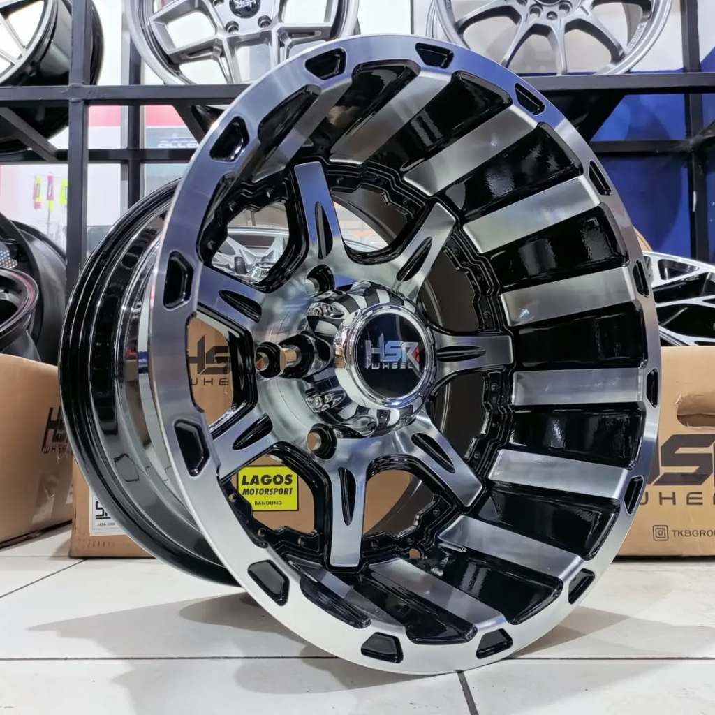 Velg Mobil Offroad Celong R15 pcd 5×139,7 HSR ASAKOTA lebar 10 cocok di Feroza Escudo jimny dll